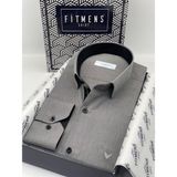 Fitmens Klasik Uzun Kol Filafil Pitikareli Swift Hediye Kutulu Erkek Gömlek FS-001263 - Siyah Beyaz - Siyah - Beyaz - 5XL