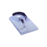 Fitmens Klasik Uzun Kol Filafil Pitikareli Swift Hediye Kutulu Erkek Gömlek - Saks Mavi FS-001263
