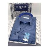 Fitmens Klasik Uzun Kol Kareli Hediye Kutulu Erkek Gömlek FS-004329 - Saks Mavi