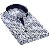Fitmens Klasik Uzun Kol King Kareli Hediye Kutulu Erkek Gömlek FS-001258 - Mavi - 4XL
