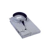Fitmens Klasik Uzun Kol King Kareli Hediye Kutulu Erkek Gömlek - Mavi FS-001258