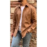 Fitmens Oversize Gabardin Pamuklu Hediye Kutulu Erkek Ceket Gömlek FS-003868 - Hardal