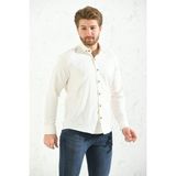 Fitmens Slim Fit Uzun Kol Oxford Hediye Kutulu Kolay Ütülenebilir Erkek Gömlek - Krem - 2XL
