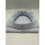 Fitmens Slim Fit Uzun Kol Premium Çizgili Yaka Düğmeli Hediye Kutulu Erkek Gömlek FS-004440 - Açık Mavi - 2XL - Acık Mavi