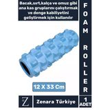 Fitness Aerobik Denge Stabilite Kas Esnekliği Denge Geliştirici Kadın Erkek Spor Foam Roller 33 Cm