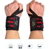 Fitness Ağırlık Bilekliği - Crossfit Wraps - Pro Spor Bileklik - Kırmızı - Standart