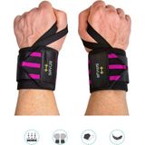 Fitness Ağırlık Bilekliği - Crossfit Wraps - Pro Spor Bileklik - Mor - Standart