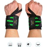 Fitness Ağırlık Bilekliği - Crossfit Wraps - Pro Spor Bileklik - Yeşil - Standart