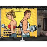 Fitness GYM Spor Salonu Poster Duvar Kağıdı
