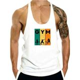 Fitness Gym Tank Top Sporcu Atleti - Beyaz