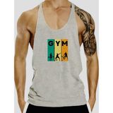 Fitness Gym Tank Top Sporcu Atleti - Gri - XL