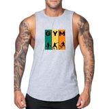 Fitness Gym Tank Top Sporcu Atleti - Gri