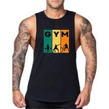 Fitness Gym Tank Top Sporcu Atleti - Siyah - 2XL