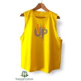 Fitness Gym Tank Top Vücut Geliştirme Sporcu Antrenman Atleti - Sarı