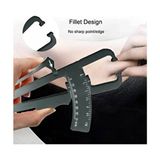 Fitness Için Vücut Plastik Skinfold, Yağ Ölçer,yağ Kaliper, Caliper 17 cm (Beyaz, Whıte) - Siyah