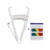 Fitness Için Vücut Plastik Skinfold, Yağ Ölçer,yağ Kaliper, Caliper 17 cm (Beyaz, Whıte)