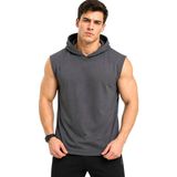 Fitness Kolsuz Kapşonlu Sporcu Atlet - M - Füme