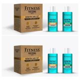 Fitness Professional Kalıcı Saç Düzleştirici Botox Brezilya Fönü Keratin Bakımı & Tuzsuz Şampuan