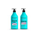 Fitness Professional Keratin Onarıcı Yıpranmış Kuru Saç Botoksu Hair Botox Ve Şampuan Seti 1000 ml Yeni