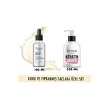 Fitness Professional Keratin Saç Bakım Serumu 100 Ml Yıpranmış Kuru Saçlara Özel Besleyici Onarıcı Saç Botoksu 250 Ml