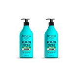Fitness Professional Saç Düzleştirici Keratin Bakımı Kalıcı Onarıcı Brezilya Fönü 1000 Ml 2 Adet
