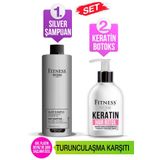 Fitness Professional Silver Mor Şampuan - Onarıcı Keratin Hair Botox Set