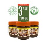 FitNut 3 Adet 360 gr Şekersiz Çikolatalı Fıstık Ezmesi (3x360gr)