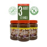 FitNut 3 Adet 800 gr Şekersiz Çikolatalı Fıstık Ezmesi ( 3x 800 gr )