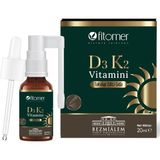 Fitomer Vitamin D3 ve Vitamin K2 Sprey Damla 20 ml - Zeytinyağlı