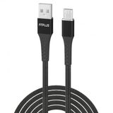 FitPlus Strong ST-111 3A 1 mt Örgü - Siyah Micro USB Data/Şarj Kablosu