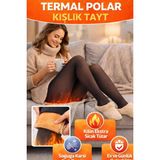 FitQueen Termal Polar Kışlık Tayt – İçi Peluş Astarlı, Soğuğa Karşı Üstün Isı Koruması Sağlayan, Günlük ve Ev Kullanımına Uygun Kadın Taytı - S - M - Bej