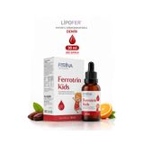 FITRİNA Ferrotrin Kids Çocuklar İçin Sıvı Demir Damla 30 ml Cam Şişe Lipofer® Mikroenkapsüle Demir, C Vitamini ve Folik Asit İçeren Takviye Edici Gıda