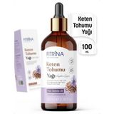 Fıtrina Soğuk Sıkım Keten Tohumu Yağı 100 mL Damlalıklı Cam Şişe Doğal Bitkisel Yağ
