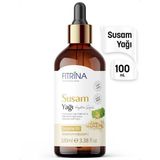Fıtrina Soğuk Sıkım Susam Yağı 100 mL Damlalıklı Cam Şişe Doğal Bitkisel Yağ