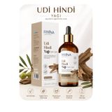 FITRİNA Udi Hindi Yağı 100 ml | Soğuk Sıkım Zeytinyağı ile Maserasyon | Amber Cam Şişe