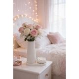 Fitruka Dekoratif Vazo Formlu Lotus Mum | Vanilya Kokulu | Minimal Tepsili Tasarım Mum