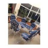 Fitsdekor Bambu Sandalye Minderi 3 Adet - Makinede Yıkanabilir Ve Leke Tutmaz Premium Minder
