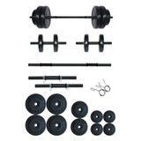 Fitset 65 kg Kombo Halter Seti ve Dambıl Seti Ağırlık Fitness Seti