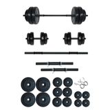 Fitset 85 kg Kombo Halter Seti ve Dambıl Seti Ağırlık Fitness Seti