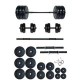 Fitset 95 kg Kombo Halter Seti ve Dambıl Seti Ağırlık Fitness Seti