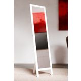 Fitset Beyaz Ahşap Ayaklı Boy Aynası 145x40cm
