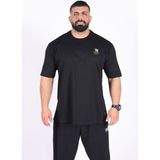 Fitsize - My Limits Erkek Dar Kesim Sporcu Tişört - Fitness & Antrenman Giyim - %100 Pamuklu Kumaş - 3XL - Siyah