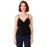 Fitted Kalıp Keten Görünümlü Kolsuz Bluz%100 Polyester Günlük Kullanım İçin_Siyah-32