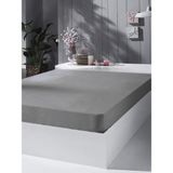 Fitted Lastikli Çarşaf %100 Pamuklu Penye Kumaş - Antrasit - 90 x 190
