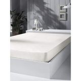 Fitted Lastikli Çarşaf %100 Pamuklu Penye Kumaş - Krem - 90 x 190