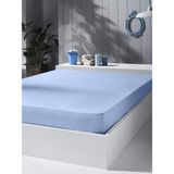 Fitted Lastikli Çarşaf %100 Pamuklu Penye Kumaş - Mavi - 90 x 190