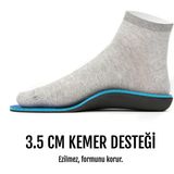 Fitter Foot Fitterfoot-Erkek Ve Kadınlar İçin Ark Destekli Tabanlıklar,2 cm Boy Uzatan, Ayakkabı İçi Ortopedik Destek, Gün Boyu Enerji Ve Konfor Sağlayan Ayakkabı Tabanlıkları - L 45-47 (Kesilebilir)