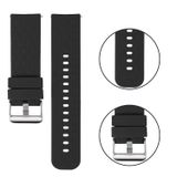 FitTurn 18 mm 20 mm 22 mm Silikon Saat Bantları Hızlı Çıkarılan Metal Tokalı Renkli Yedek Aksesuarlar Saat Kayışı/Bileklik Silikon Kayışlar (Siyah, 22 mm)