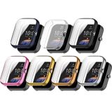FitTurn Amazfit Bip 3/Bip 3 Pro Watch TPU İnce Kılıf Kapak [Kaplama Metal Renkli Çerçeve] [3D Tam Kaplama] Bip 3/Bip 3 Pro SmartWatch için Koruyucu Kılıf (Yedi Renk)