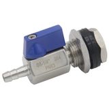 Fitvell Tavşan Sulama Sistemi Kova Bağlantı Kiti, 5/16 "Hortum Dikeni - 1/4" NPT Erkek Küresel Vana ve Paslanmaz Çelik Bölme Bağlantısı içerir